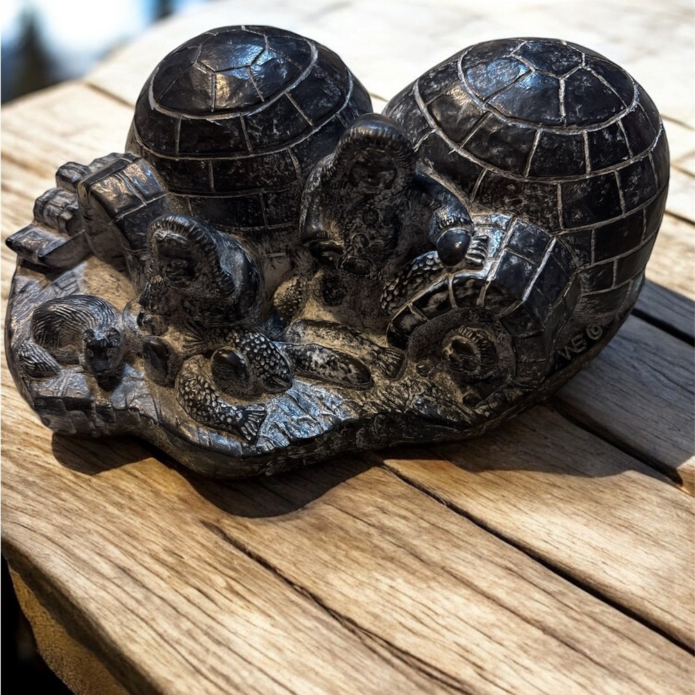 A Wolf Original Stone Igloo Sculpture